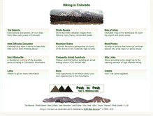 Tablet Screenshot of hikingincolorado.org